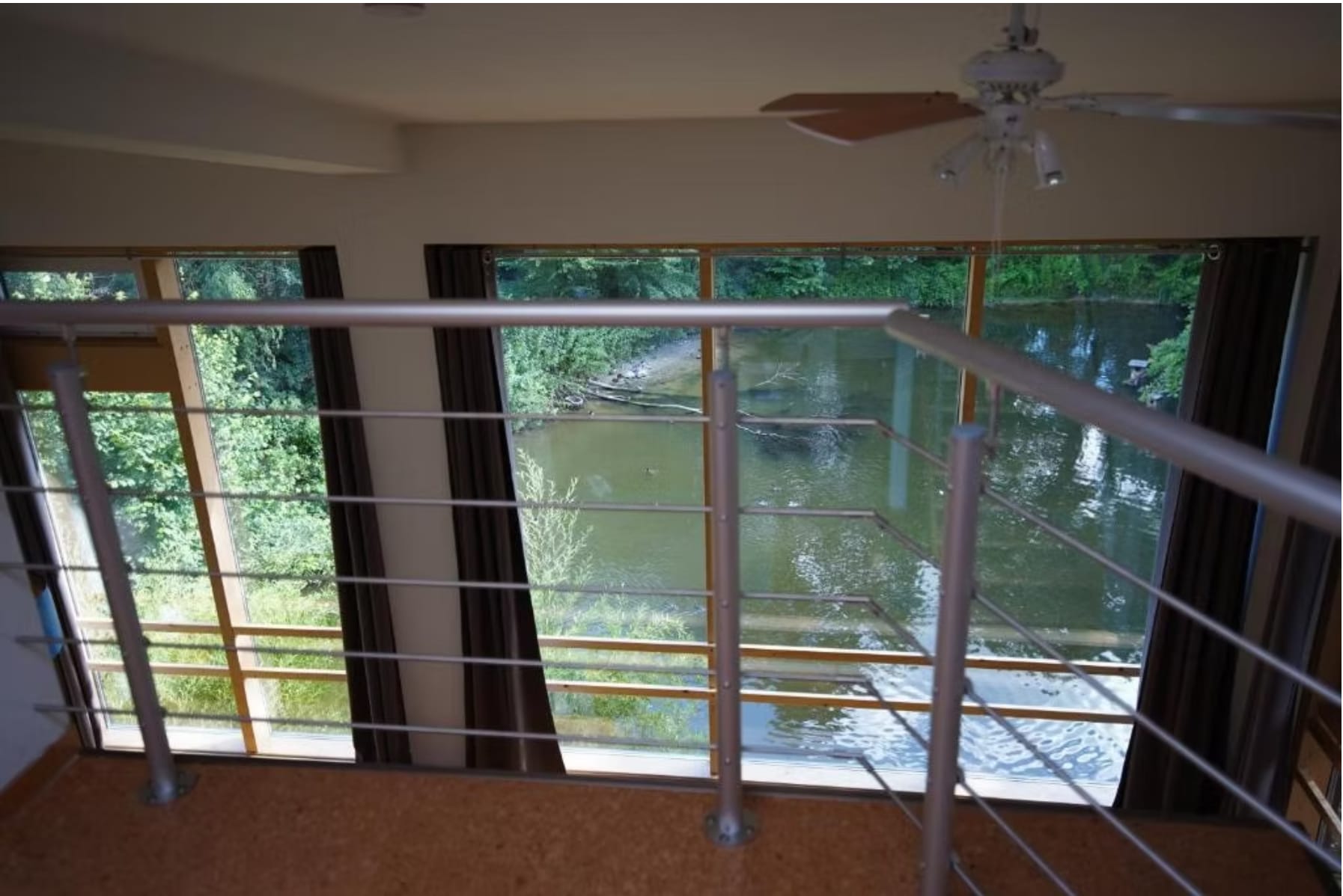 Ferienwohnung 3: blick auf den naturteich